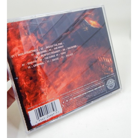 Disturbed - Indestructible/Reprise Records 2008 CD Used 12 Tracks - Picture 11 of 12
